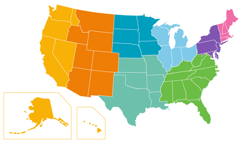 A map of the United States